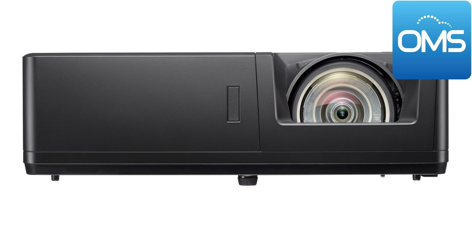 Optoma ZU607TST - WUXGA Kurzdistanz-Laserprojektor - 6.000 Lumen - HDR - Lens-Shift - HDBaseT - IP6X - 24/7 - schwarz