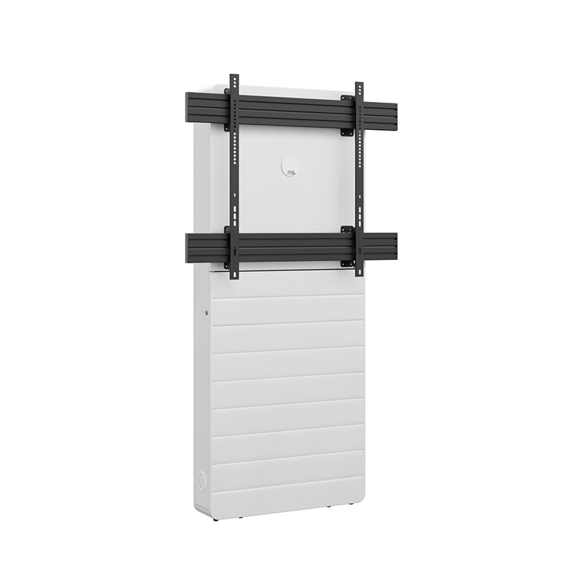 Hagor CON-Line W 75-86" 2809 - Medienstele Boden-Wandmontage - 75-86" - Landscape - max. 50 kg - VESA 900x800 - Weiß