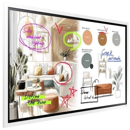 Samsung Flip WM65FX - Interaktives Whiteboard 65 Zoll - Tizen 9, AirPlay 2, SmartView+, drehbar