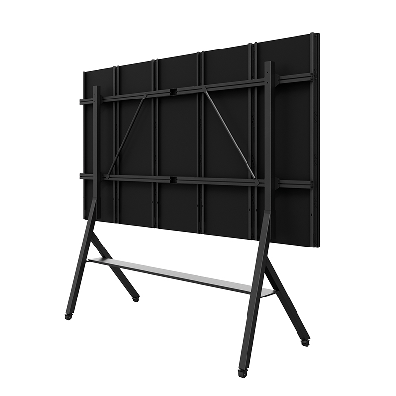 Hagor HP LED Trolley LG LAPA 136" 6298 - mobiles Standsystem für LG LAPA136-GF - 3 Höhen - Rollen mit Feststellbremse - inkl. AV-Ablage - schwarz