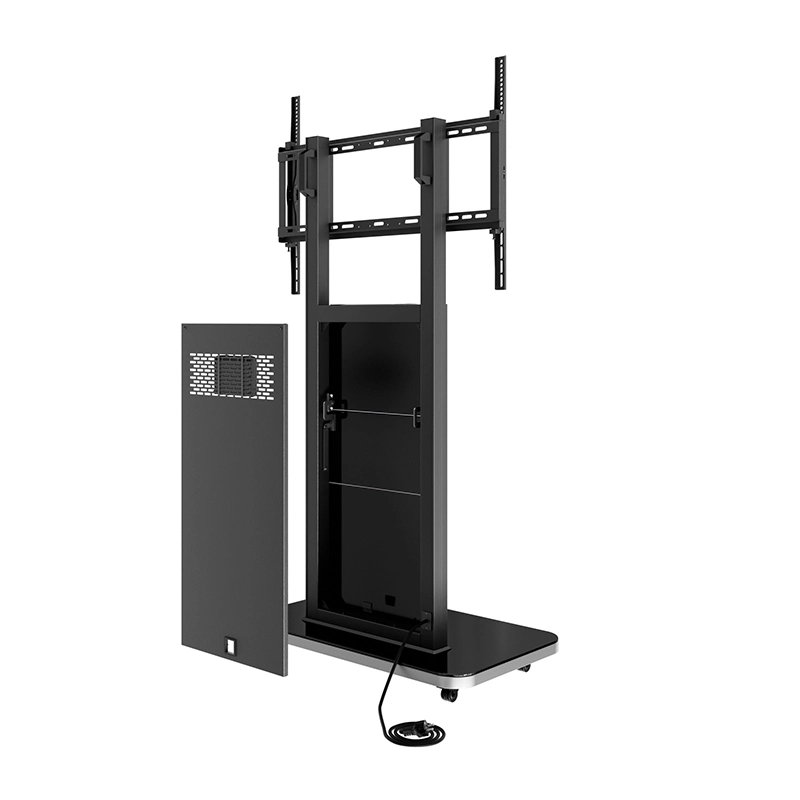 Hagor Pro-Tower M Mobiles Standsystem - Display Rollwagen 46-65" - Landscape - neigbar - höhenverstellbar - max. 80 kg - VESA 200x200-800x600 - schwarz