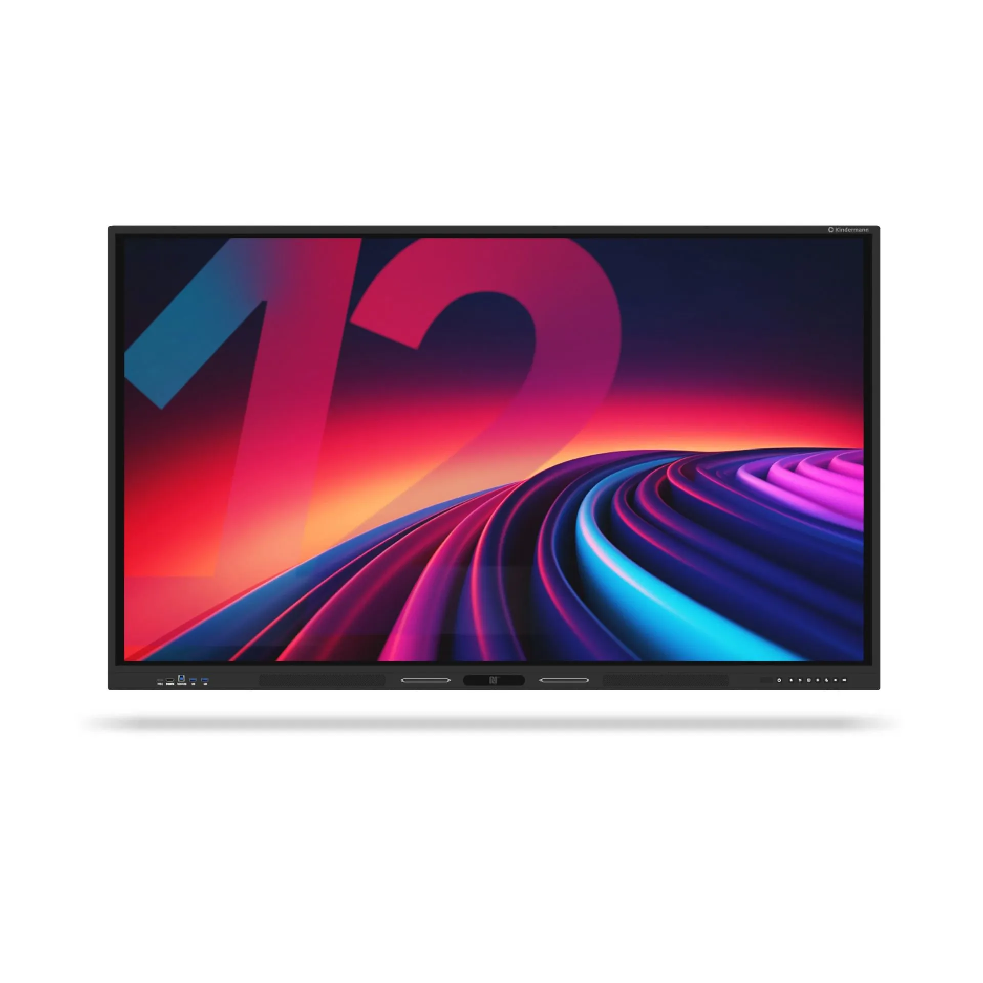 Kindermann TD-1265 - Interaktives Touch-Display 65 Zoll - 4K UHD IPS - 450 cd/m² - Android 14 EDLA - 50-Punkt-Touch (Infrarot) - 60W 2.1-Audio - VESA 600x400