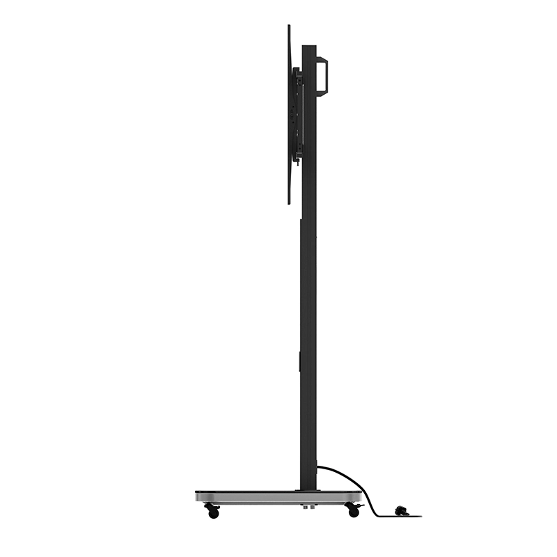 Hagor Pro-Tower L Dual 2878 - Mobiler Rollwagen 2 x 65" - max. 2x 40 kg - VESA 600x400 - Steckdosenleiste - schwarz
