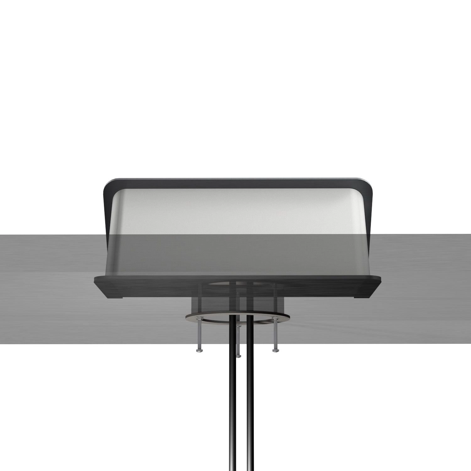Kindermann CablePort desk² 80 4-fach Schiefergrau 2x Strom + USB - Tischmontage Ø 80 mm