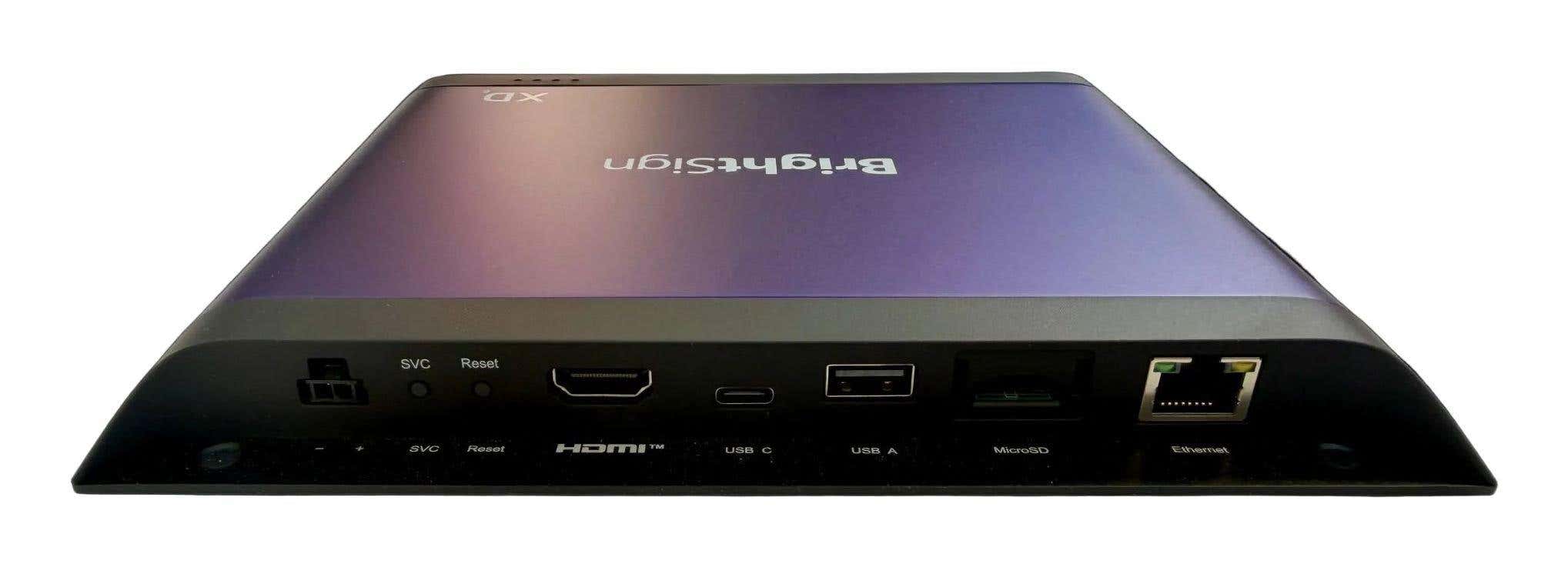 BrightSign XD1036 - 4K Digital Signage Player - Dual-4K - PoE+ - USB-C, RS-232 - BrightSignOS