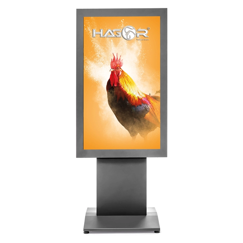 Hagor vis-it HP 50" Floorbase - Indoorstele 50 Zoll - max. 40 kg - VESA 400x600 - Portrait - RAL 7016