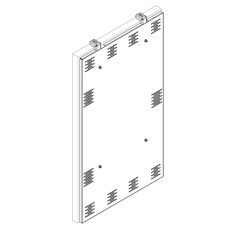 Hagor HP SHF OM55 Portrait - Drahtseilhalterung Deckenmontage - Samsung OM55B / OM55N-S - max. 25 kg - 5 m Seil - schwarz