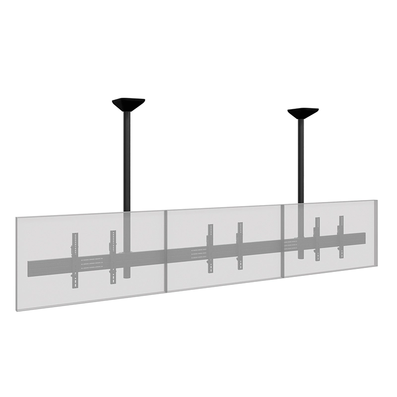 Hagor CPS Menuboard D3S 24-32" - Deckenhalterung 3 Displays Landscape - bis 40 kg je Screen - VESA 100x100-200x200 - neigbar - schwarz