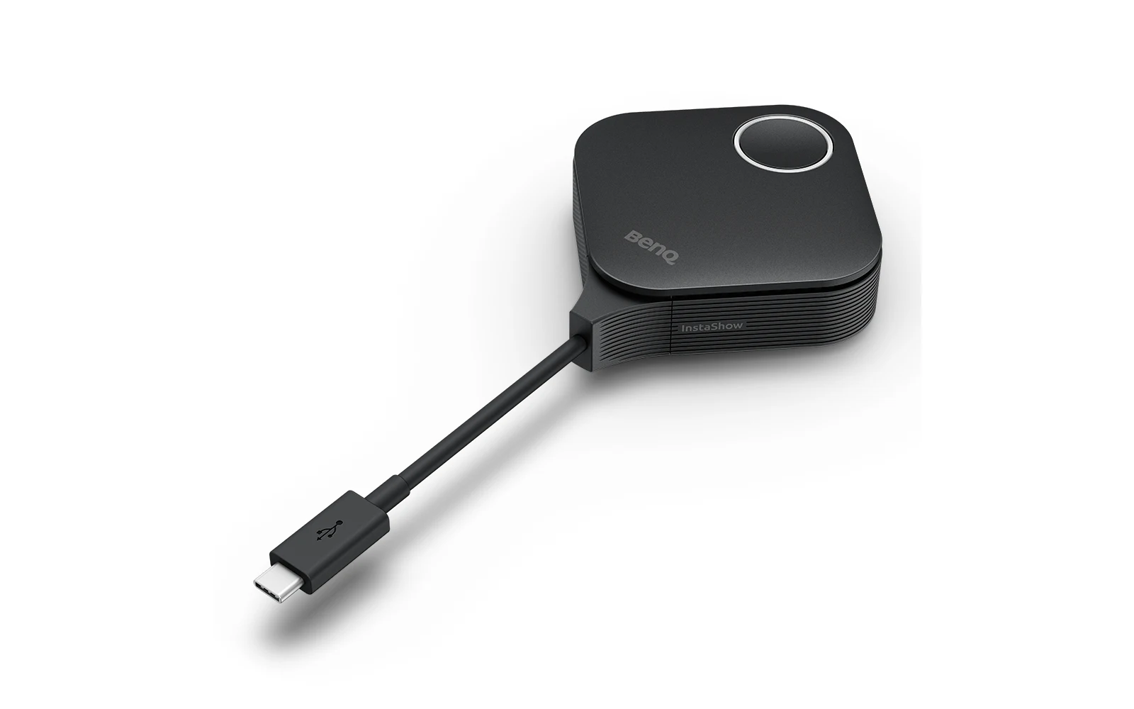 BenQ InstaShow VS25 - Drahtloses 4K-Konferenzsystem mit BYOM - Multimedia Hub - 2 Buttons USB-C/HDMI - Wi-Fi 6 - schwarz