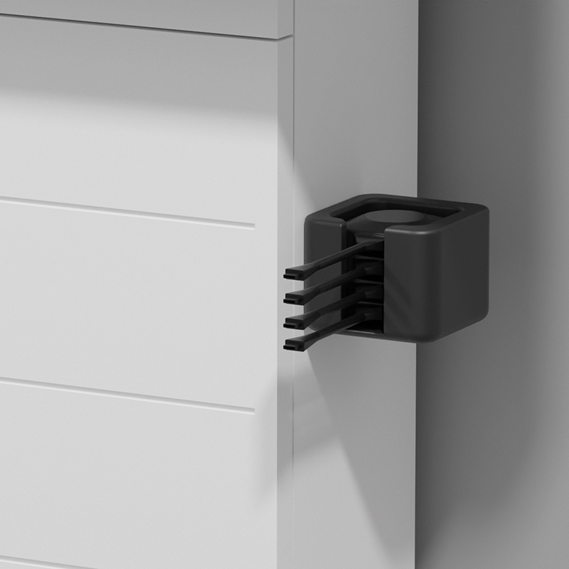 Hagor CON-Line Dongle Tray 2935 - Dongle-Aufbewahrung seitlich mit Einschubprofil - 90 x 70 x 91 mm - Kunststoff schwarz