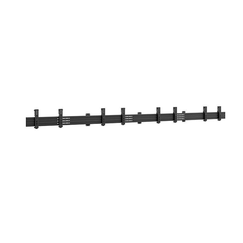 Hagor CPS Menuboard W4L 3321 - Wandhalterung 4x 32-43" - Landscape - neigbar -5°/+15° - max. 50 kg je Display - VESA 200x200 - Schwarz