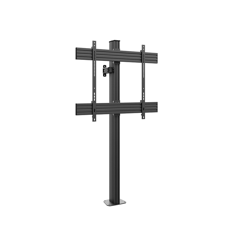 Hagor CPS Floor-Wall Single 3342 - Boden-Wandhalterung 75-86" - Landscape - bis 50 kg - VESA 900x800 - schwarz