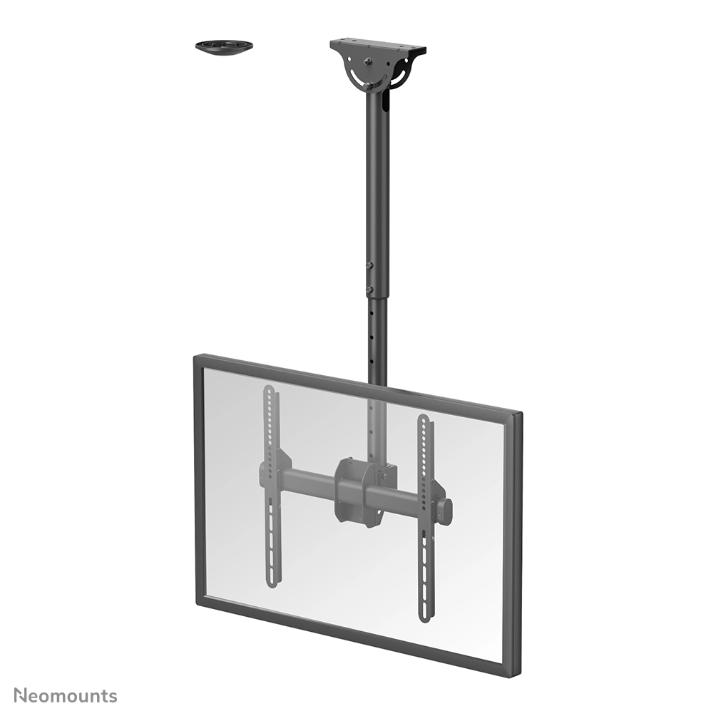 Neomounts NM-C440BLACK - Deckenhalterung 32-60" - max. 50 kg - VESA 400x400 - Schrägdecken-geeignet - 360° Schwenk - H 56-91 cm - schwarz