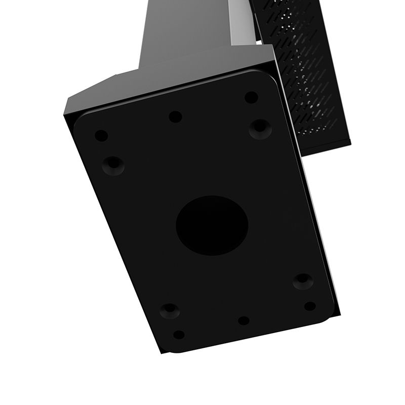 Hagor ScreenOut LG XE4 55" 5877 - Outdoor-Stele für LG 55XE3P-B / 55XE4F - hochwetterfest - Fundamentmontage - Landscape und Portrait - Schwarz