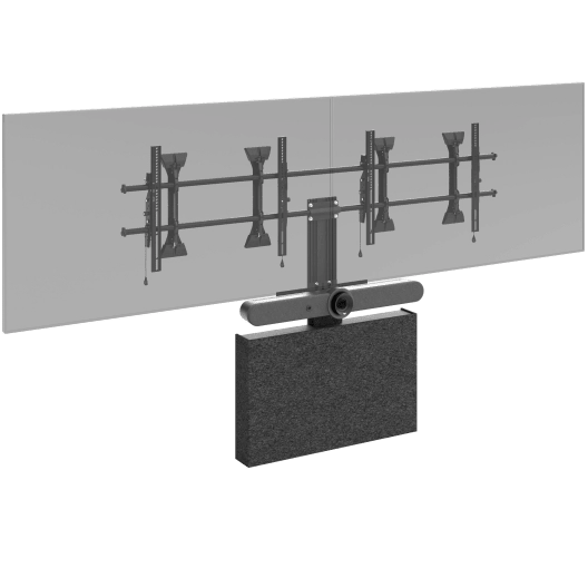 Chief FCASTC Fusion Storage Cabinet - Aufbewahrungsschrank für Chief Fusion Wandhalterungen - max. 27 kg - Akustikfilz - schwarz