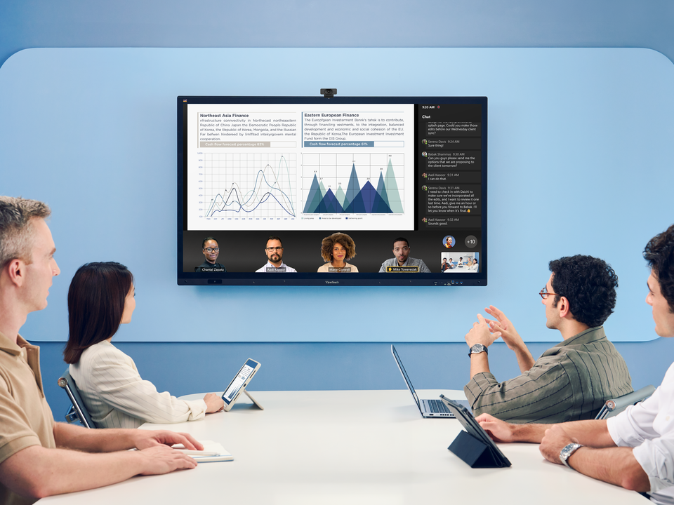 ViewSonic TeamJoin TWC101 - 4K USB-C Konferenzkamera für ViewBoard IFP51 & IFP63 - 117° Sichtfeld - 4x Digitalzoom - Dual-Mikrofon - Schwarz