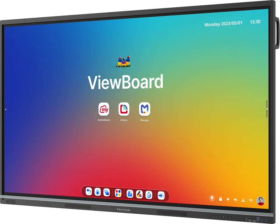 ViewSonic ViewBoard IFP7551-3C - Interaktives Touch-Display 75" - 4K UHD - Android 14 EDLA - 50-Punkt Infrarot-Touch - 500 cd/m² - VESA 800x400