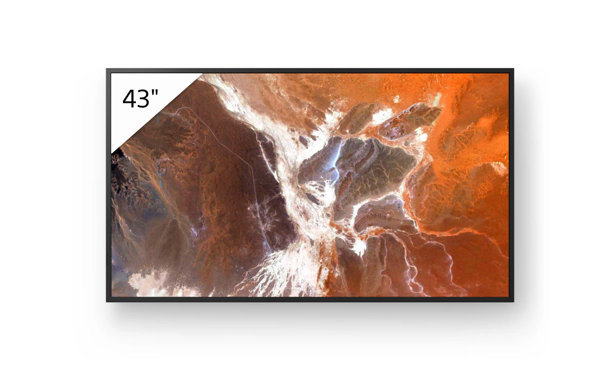 Sony FW-43BZ30P - 43 Zoll Digital Signage Display - 4K UHD IPS - 400 cd/m² - 24/7 - Android - VESA 200x200 - schwarz
