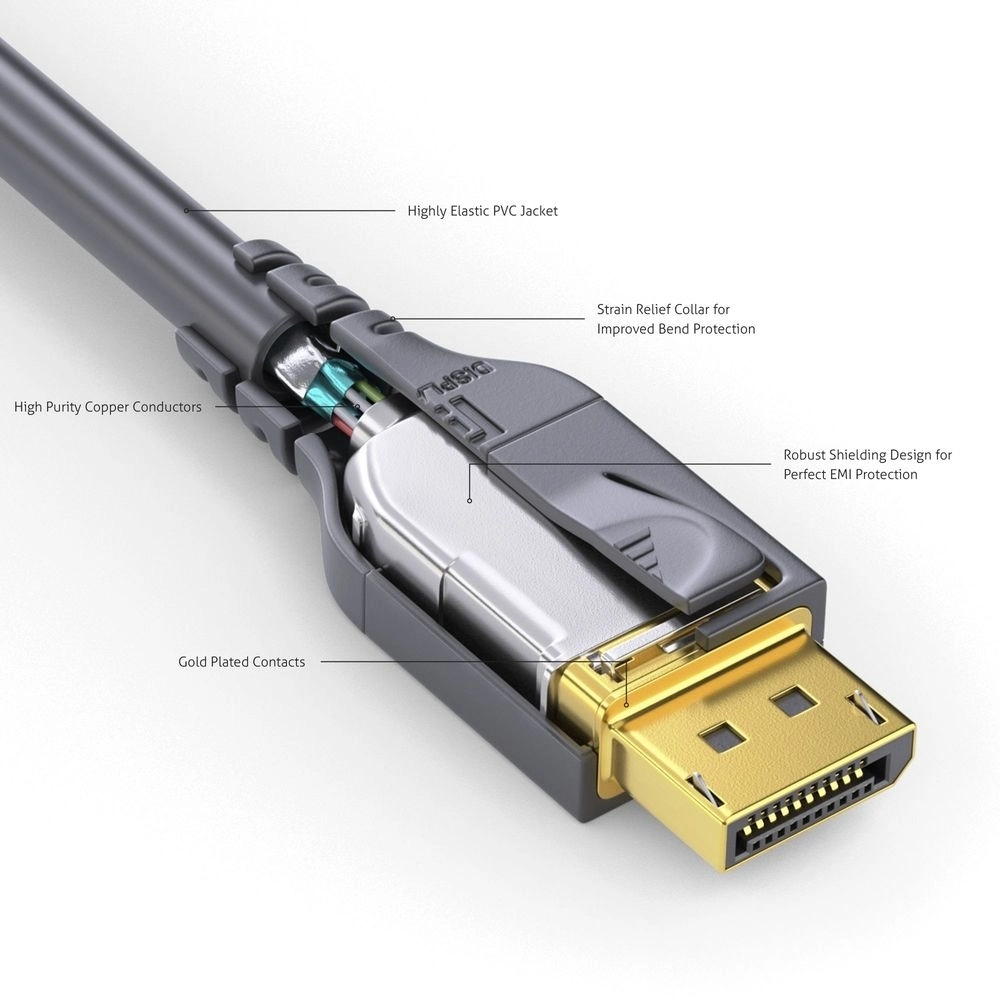 PureLink PI5010-040 - DisplayPort 1.4 Kabel - 4 m - 8K@60Hz - 32,4 Gbps - HDR/DSC - Schwarz