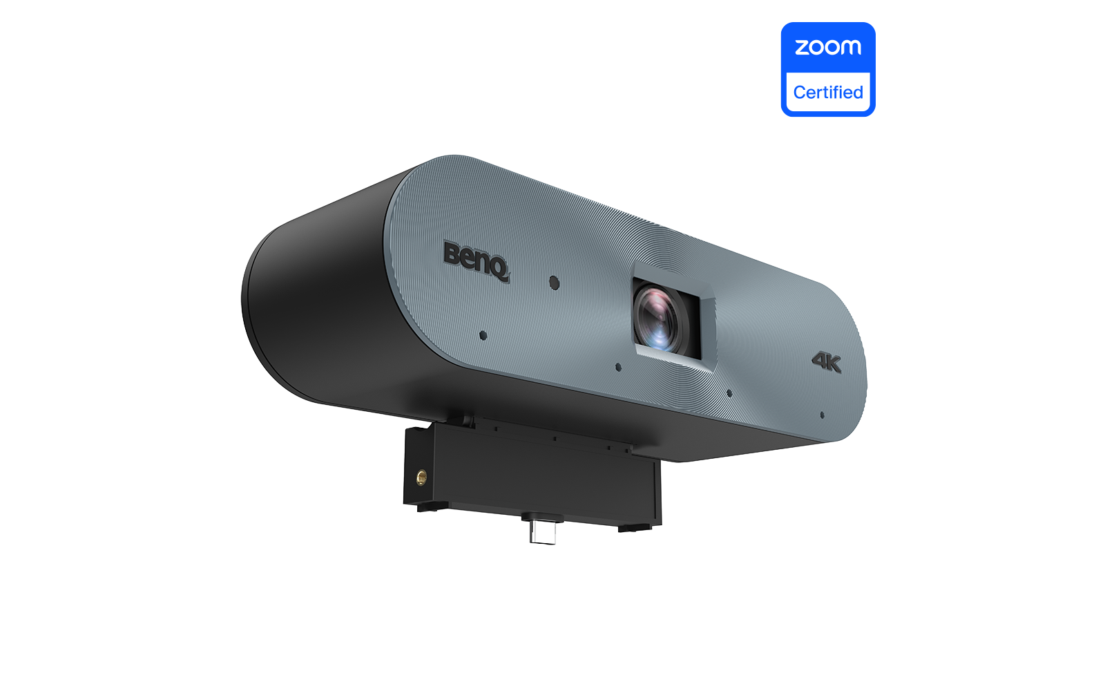 BenQ DV01K - Zoom-zertifizierte 4K-Konferenzkamera für BenQ Boards - KI-Auto-Framing und Voice-Tracking - USB-C - inkl. Halterung