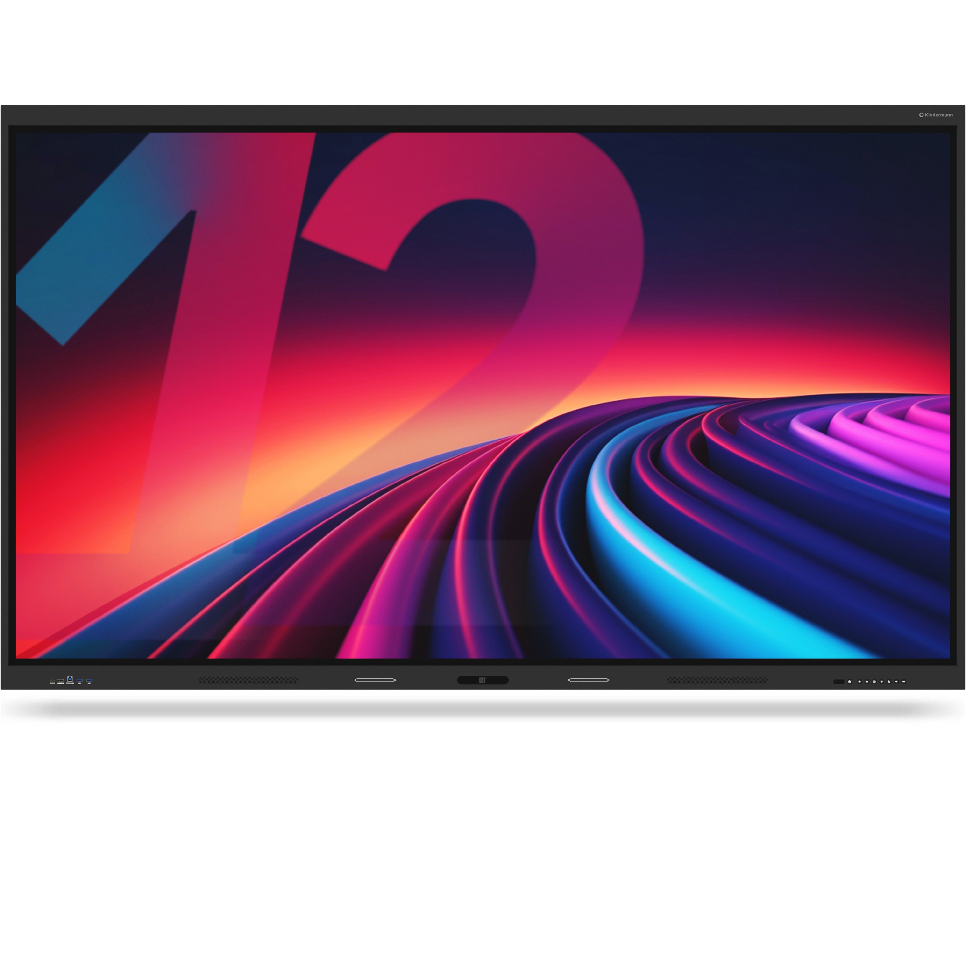 Kindermann TD-1298 - Interaktives Touch-Display 98 Zoll - 4K UHD IPS - 450 cd/m² - Android 14 EDLA - 50-Punkt-Touch (Infrarot) - 60W 2.1-Audio - VESA 800x600