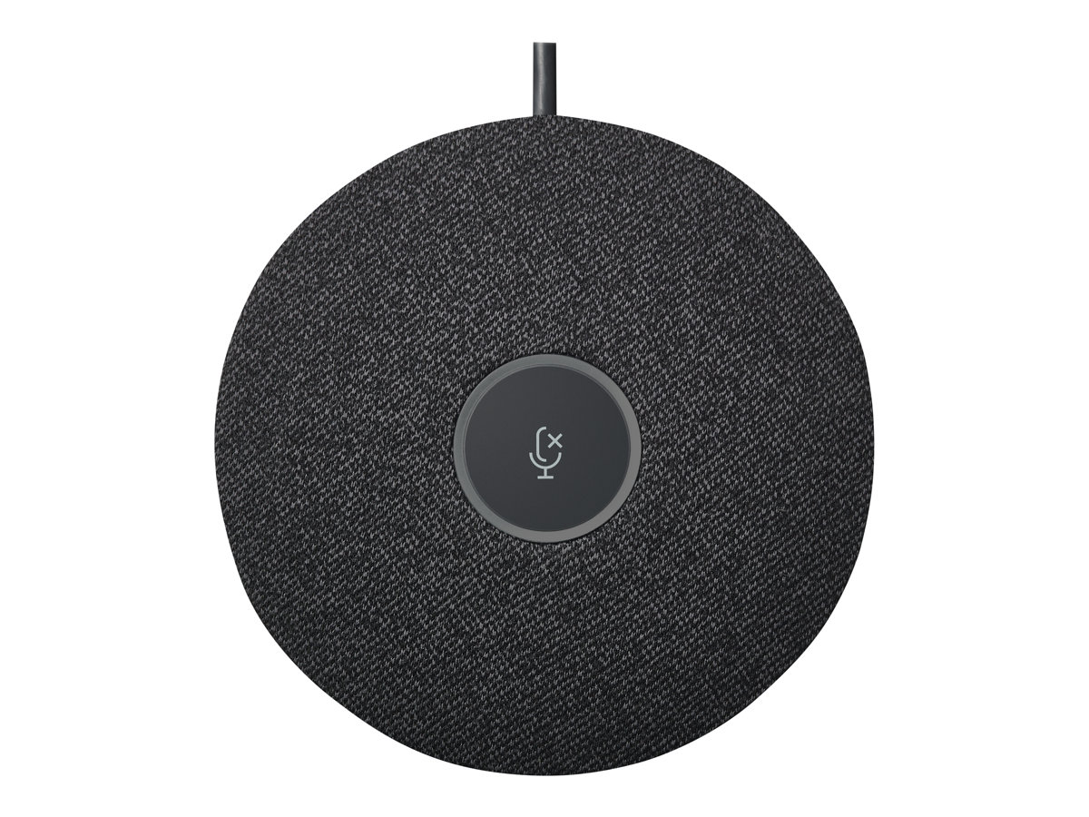 Logitech Rally Mic Pod Graphit - Modulares Erweiterungsmikrofon