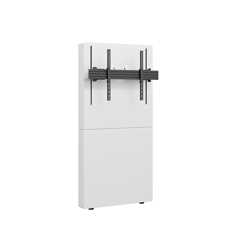 Hagor CON-Line Big W Lift 75-98" 2773 - Medienstele Boden-Wandmontage elektrisch höhenverstellbar - 75-98" - 500mm Fahrweg - Landscape - max. 100 kg - VESA 200x200-800x600 - Weiß
