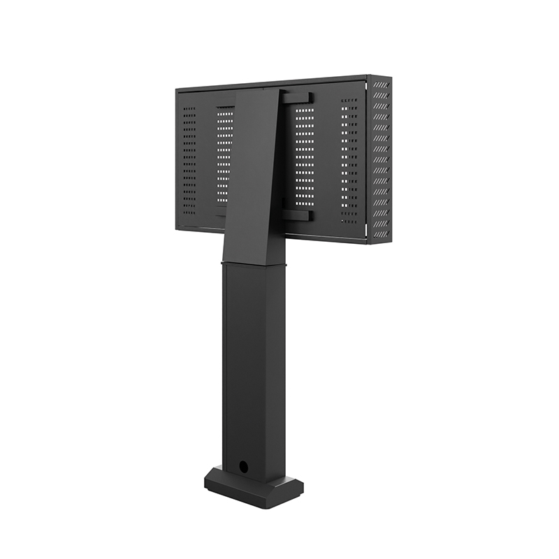 Hagor ScreenOut LG XE4 55" 5877 - Outdoor-Stele für LG 55XE3P-B / 55XE4F - hochwetterfest - Fundamentmontage - Landscape und Portrait - Schwarz