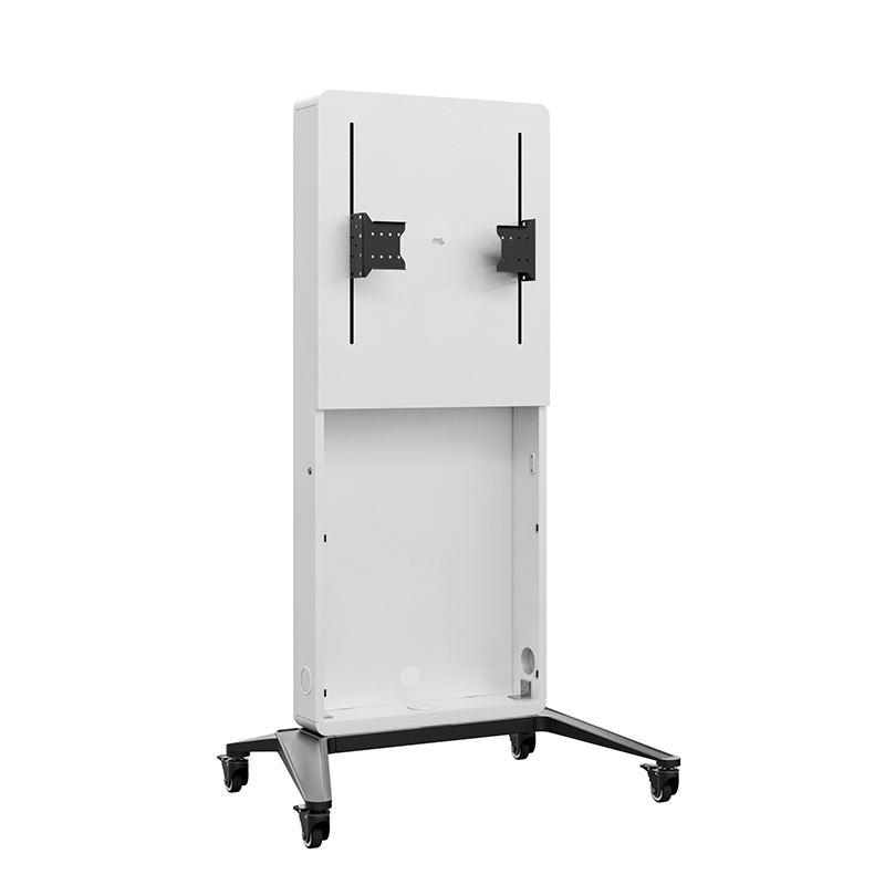 Hagor CON-Line M Lift 55-75" 2813 - Medienstele mobil mit Rollen und elektrischem Lift - 55-75" - Landscape - max. 50 kg - VESA 800x600 - Weiß