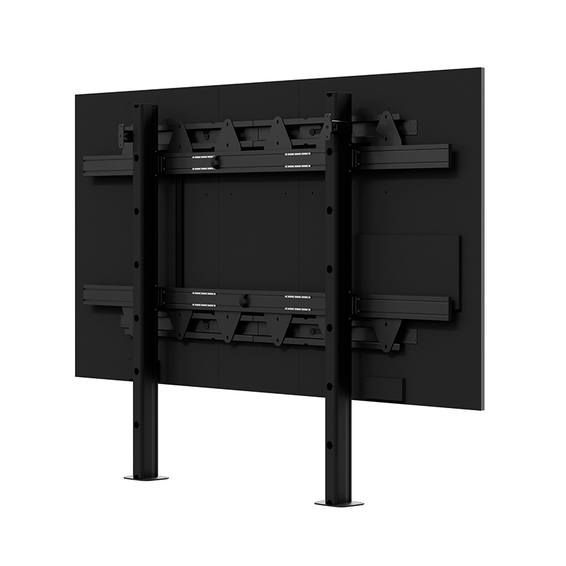 Hagor LED-SBW LG LAPA 136" 6311 - Standsystem zur Boden-Wand-Montage für LG LAPA136-GF - höhenverstellbar - verdeckte Kabelführung - schwarz