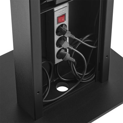 Hagor vis-it Tilt Black 1570 – Indoor-Stele neigbar für 22-43 Zoll - Schwarz