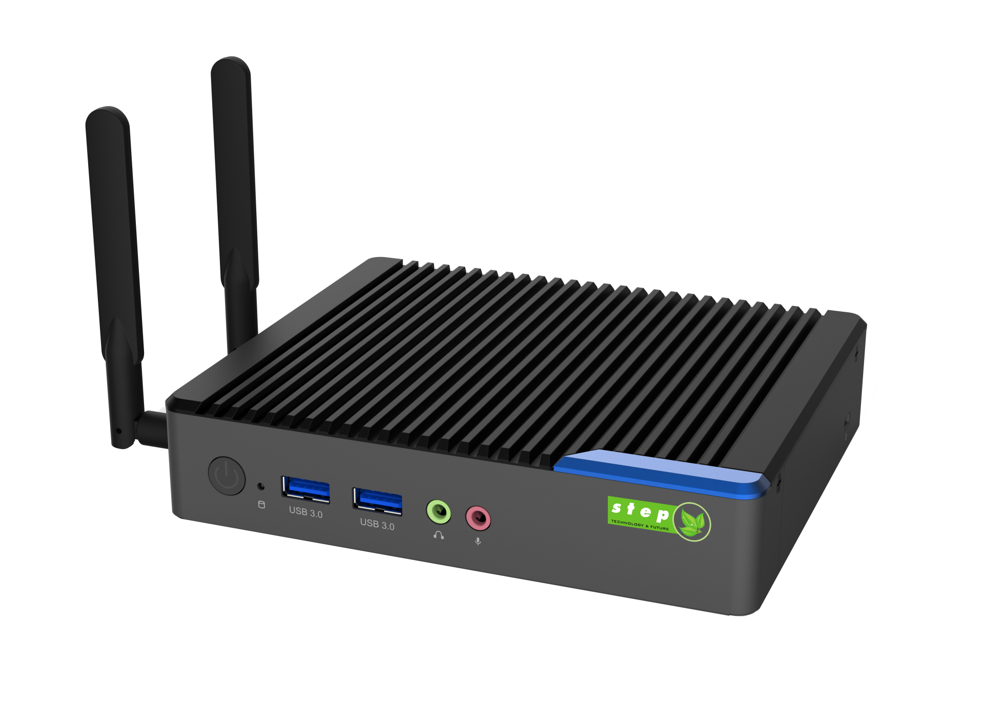 step Micro DS195P passiv – Digital Signage Mini-PC - Intel Celeron J6412, 4GB RAM, 128GB SSD, Win 11 Pro