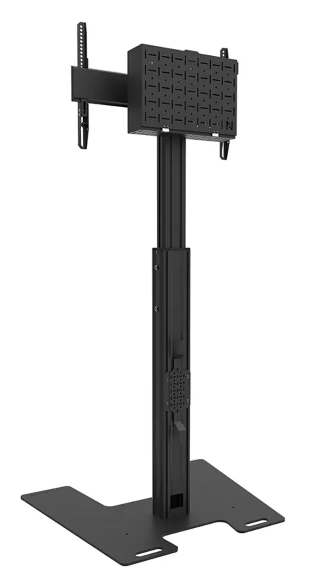 Neomounts FL45S-825BL1 MOVE Up - TV-Bodenständer 37-75" - max. 70 kg - VESA 600x400 - manuell H 104-157 cm - schwarz