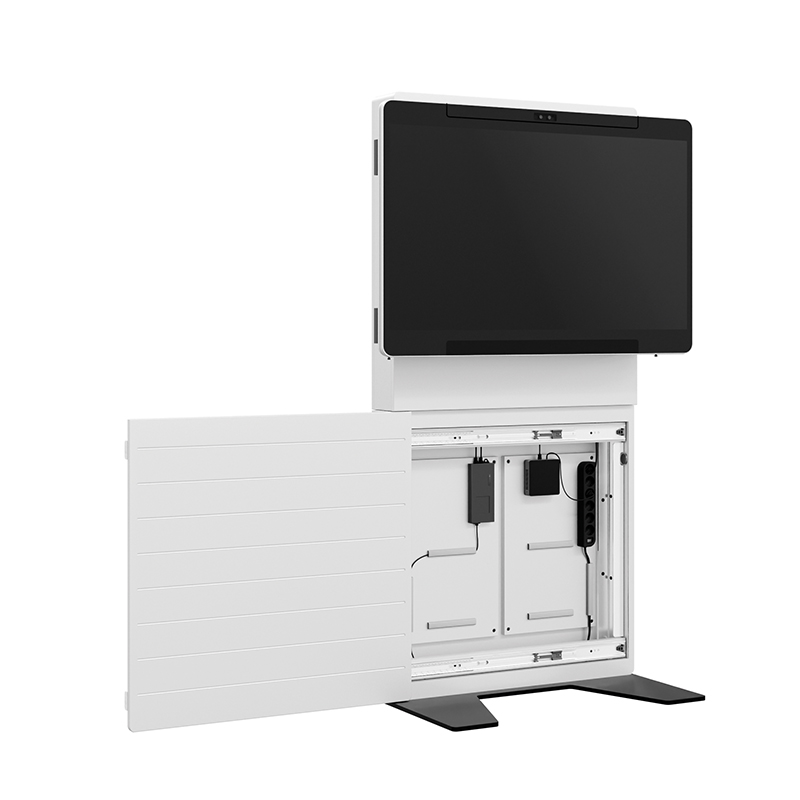 Hagor CON-Line Big FS Cisco WebEx Board Pro 55" 2778 - Medienstele freistehend - displayspezifisches Lochbild - Landscape - VESA-frei - Weiß/Schwarz