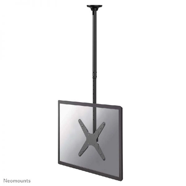 Neomounts FPMA-C340BLACK - Deckenhalterung 32-75" - max. 50 kg - VESA 400x400 - 360° Schwenk - H 106-156 cm - schwarz