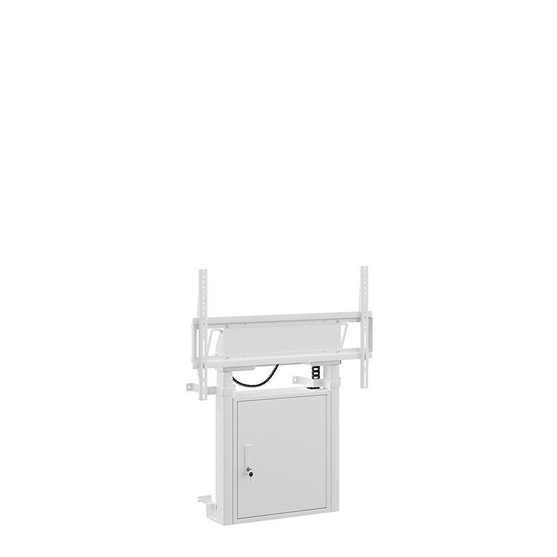 Hagor HP Twin Lift FW-W 8252 - Boden-Wand-Montage motorischer Display-Lift 55-86" - max. 120 kg - VESA 900x600 - 980 mm Hub - weiß