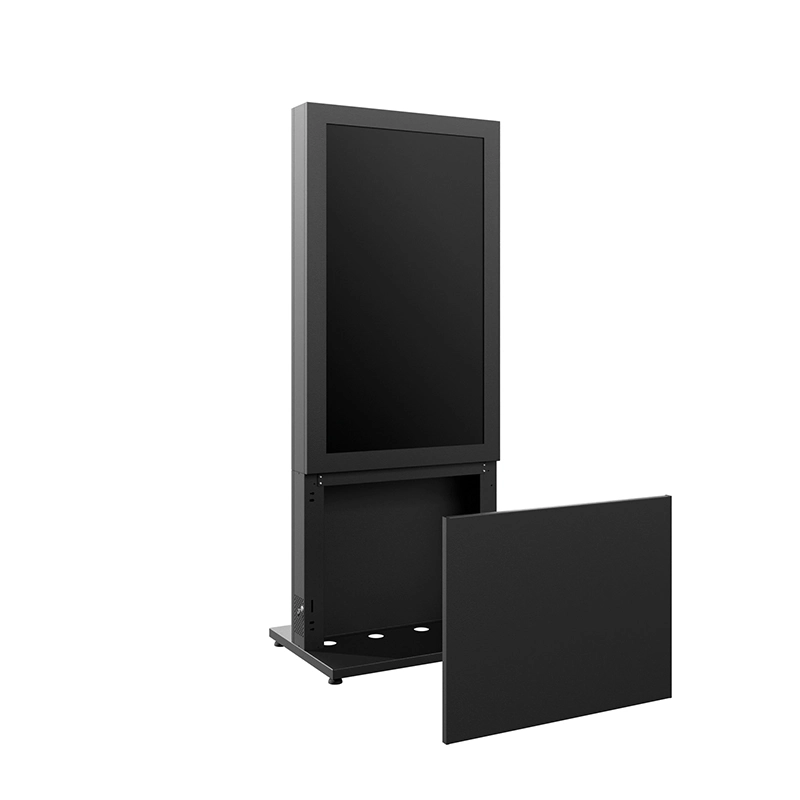 Hagor HP Kiosk 55" FS - Indoorstele 55" Portrait - abschliessbar mit Mini-PC-Fach - Graphit