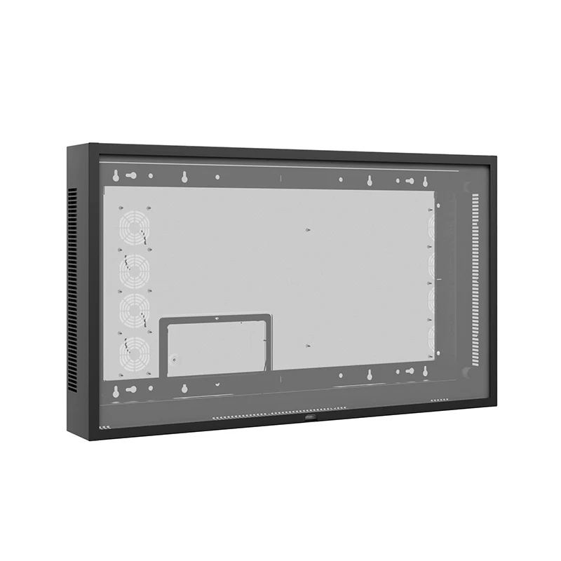 Hagor Cover-Set WH Hisense 55OP90FE 5689 - Umlaufende Abdeckung für Wandhalterung 5688 - hochwetterfest - auch als Outdoorstele nutzbar - Schwarz