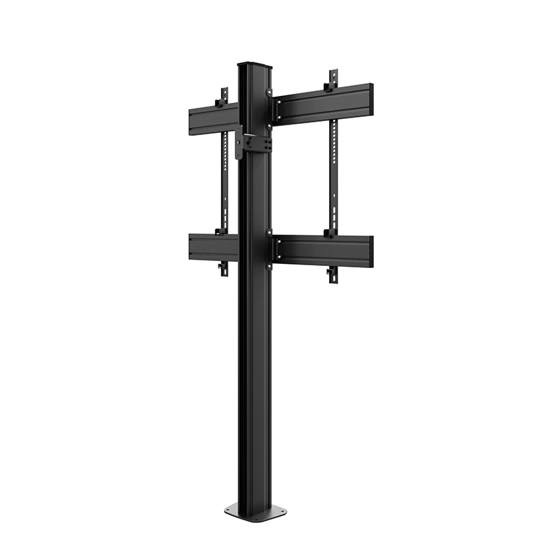 Hagor CPS Floor-Wall Single 3342 - Boden-Wandhalterung 75-86" - Landscape - bis 50 kg - VESA 900x800 - schwarz