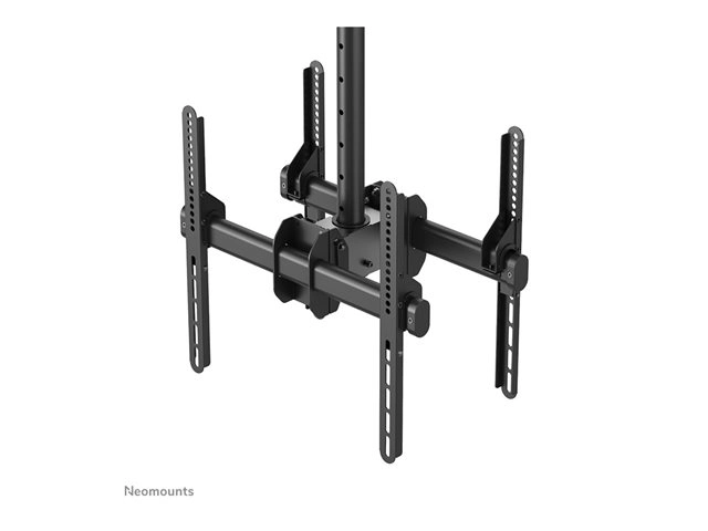 Neomounts NM-C440DBLACK - Dual-Monitor-Deckenhalterung 32-60" - max. 45 kg je Screen - VESA 400x400 - schwenkbar - schwarz