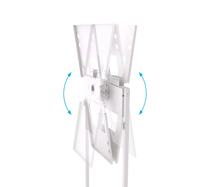 B-Tech BT7613-SAM32 - Back-to-Back Bodenständer 2x 32" - neigbar - Kabelmanagement - Sicherheitsabdeckung - für Samsung EM32DX / EM32DX-A - max. 20 kg - VESA 200x200 - weiß