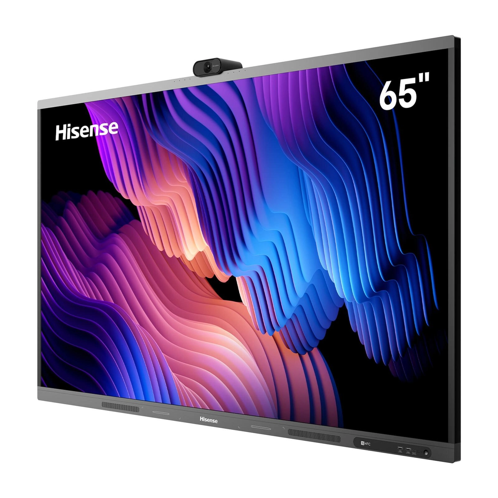 Hisense 65WM6FE - Interaktives Touch-Display 65" - 4K UHD - 400 cd/m² - 55-Punkt-Touch - Android 13 EDLA - 4K-Kamera + Wandhalterung inklusive - Dolby Atmos - VESA 600x400 - schwarz