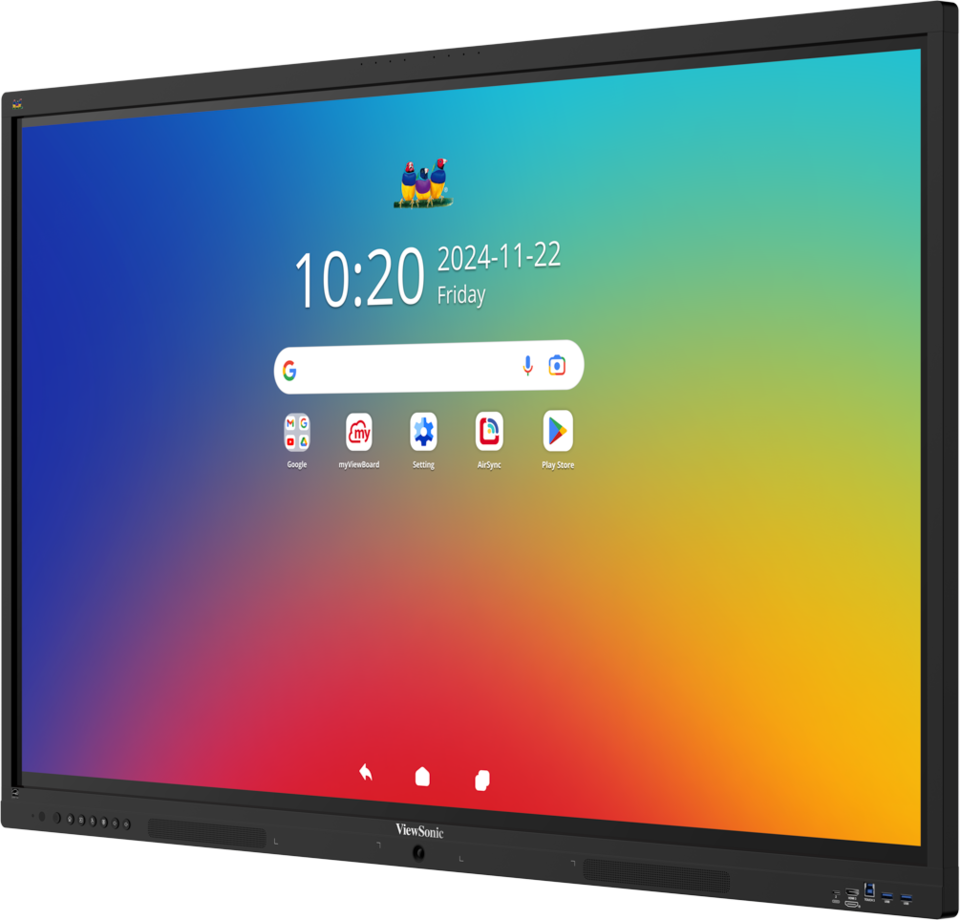 ViewSonic IFP5541-1-1C - Interaktives Touch-Display 55 Zoll - UHD 4K VA - Android 16 EDLA - 64-Punkt-Touch - 55W 2.1-Audio - VESA 400x200
