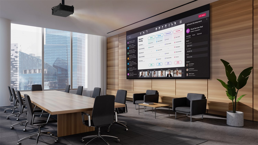 Optoma ZK810TST - 4K UHD Ultrakurzdistanz-Laserprojektor, 8500 Lumen, Lens-Shift, HDBaseT, IP5X, 30.000h, Schwarz