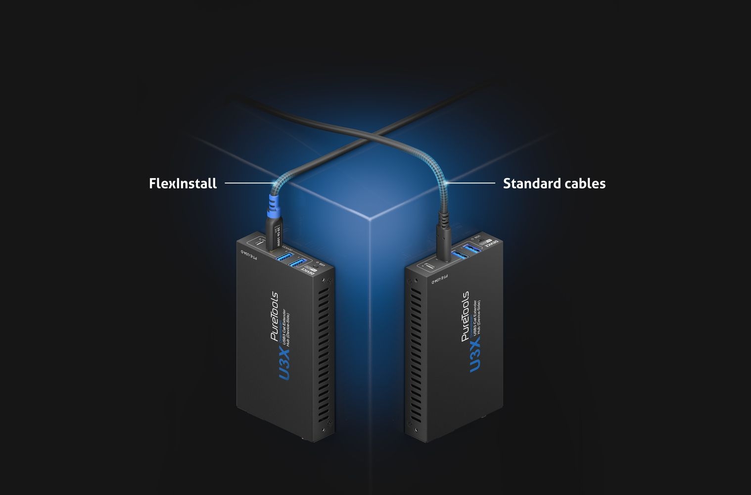 PureLink FI-U400-020-PCK - USB4 Gen2x2 USB-C Kabel - 2 m - 25er InstallerPack - 8K@30Hz - 20 Gbps - 100 W Power Delivery - Schwarz