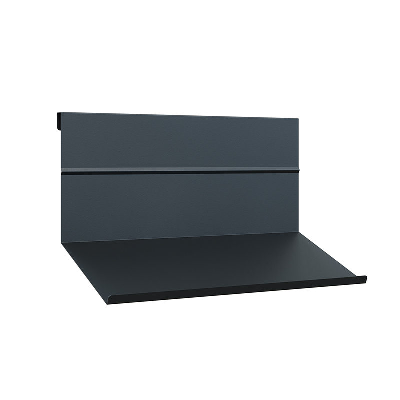 Hagor CON-Line Laptopholder 2933 - Laptop-Ablage zum Einhängen frontseitig mit Stützkante - B 550 x T 247 mm - Stahl pulverbeschichtet schwarz