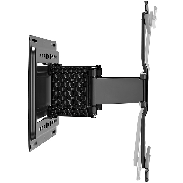 HI-ND C-FA02-02 - Full-Motion Display-Wandhalterung 37-90" - schwenkbar ±30° - neigbar - ausziehbar bis 281 mm - max. 50 kg - VESA 600x400 - Schwarz