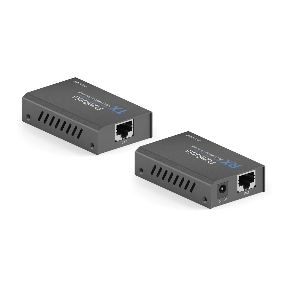 PureTools PT-E-USB50 - USB 2.0 Extender über CAT 5e/6 - bis 50 m - 480 Mbps - Plug and Play