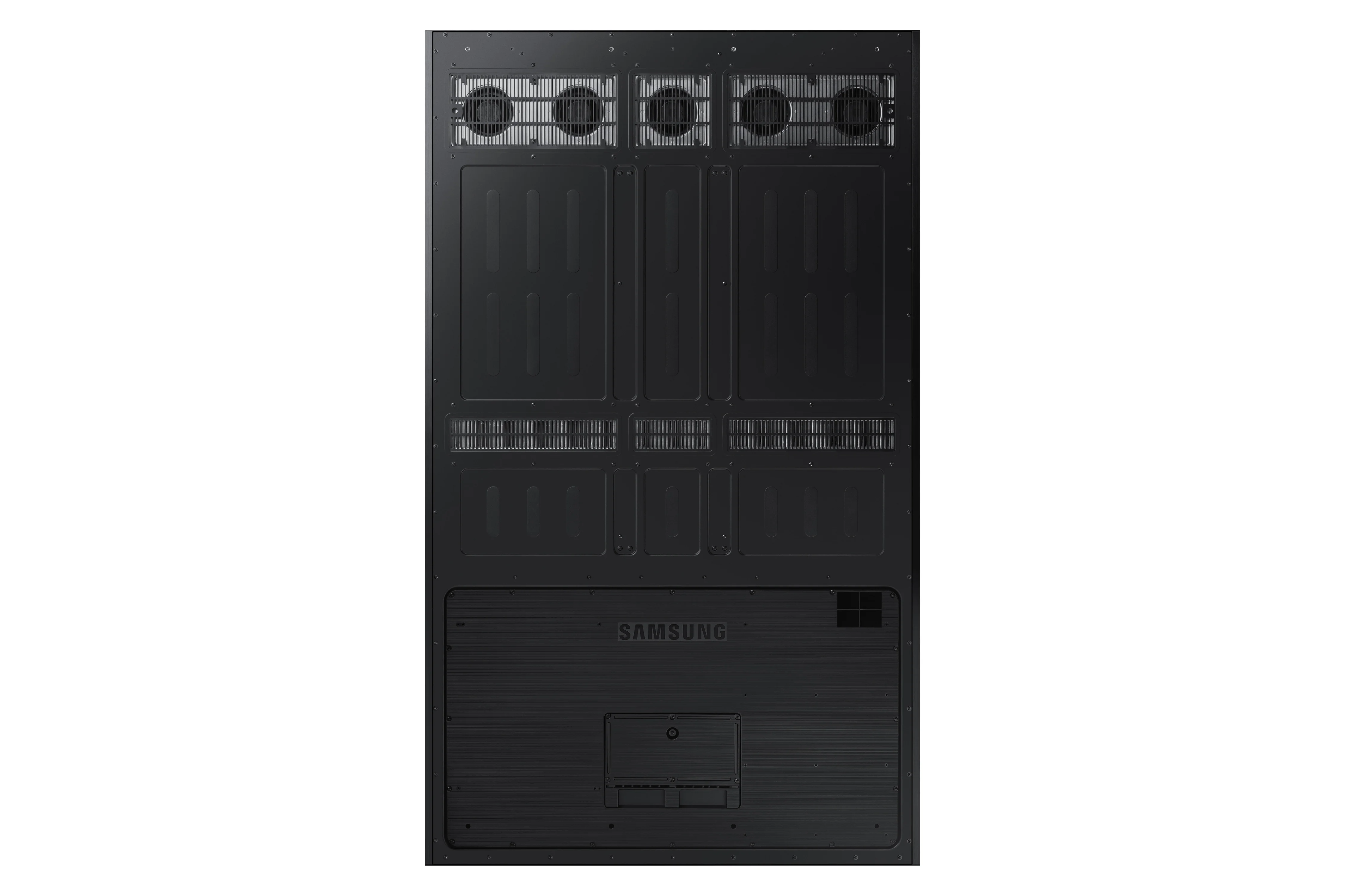 Hagor ScreenOut OH75 Landscape 5885 Bundle mit Samsung OH75A - Outdoor-Stele komplett mit 75" Display - IP56 - 3.500 cd/m² - ohne Heizung und Lüftung - Schwarz RAL 9005