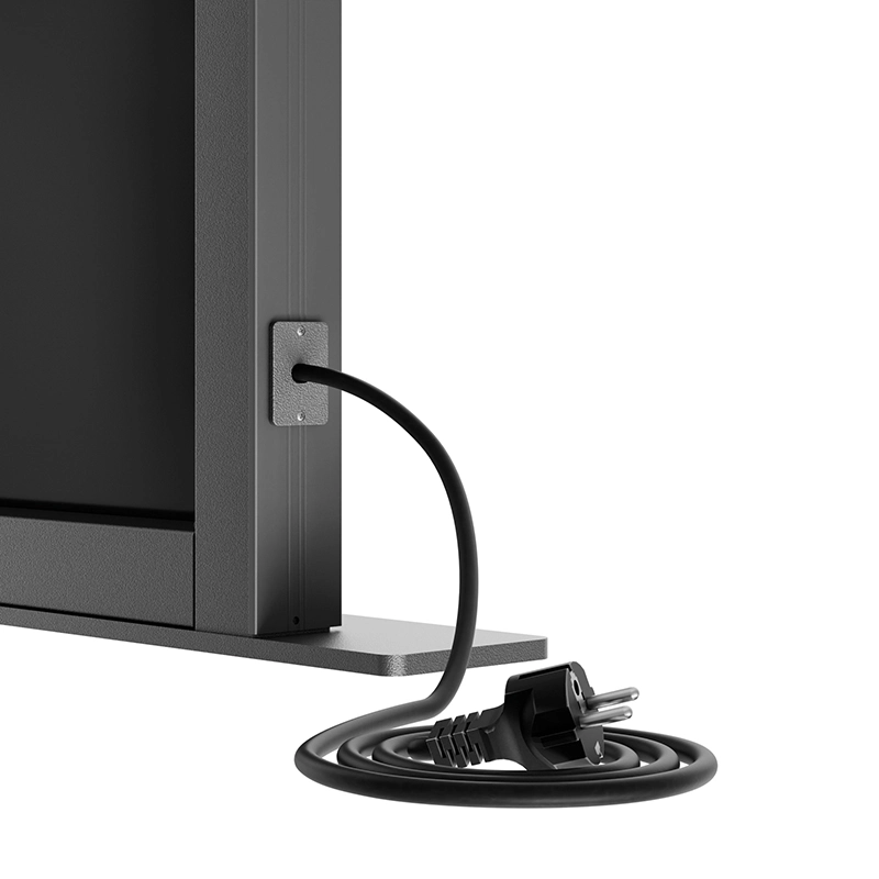 Hagor Pro-Tower Wall 2876 - Boden-Wandhalterung 55-86" - Landscape - neigbar - höhenverstellbar H 1300-1600 mm - inkl. Ablageboard - max. 100 kg - VESA 200x200-800x600 - schwarz